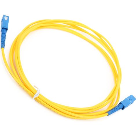 SC UPC to SC UPC Simplex Fiber Optic Patch Cord – 3m 3.03m PVC Jacket – Network Cable (1/5)