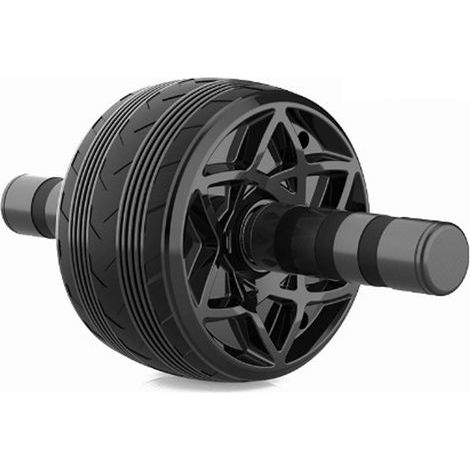 Roue abdominale double roue bleue plastique solide, exercice ventre/taille yoga/domicile (1/5)