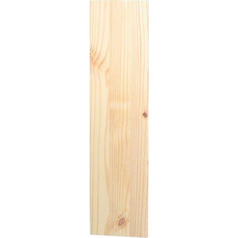 Chunky Laminated Shelf Board, 2.4cm Thick Pre-Sanded Pine, 120cm Long - L25 x W120 x H2.4 cm