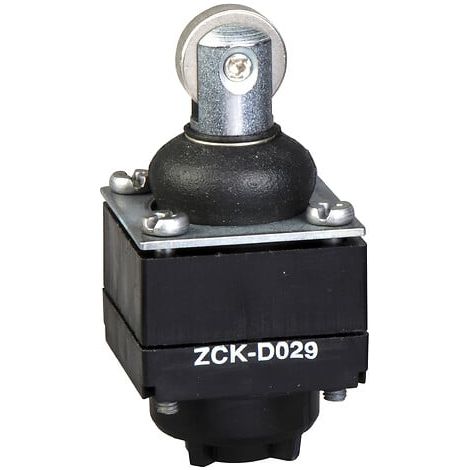 ZCKD - Tête pour interrupteur de position - poussoir à galet métallique diamètre 12 mm avec soufflet - température -25 à +70 °C - ZCKD029