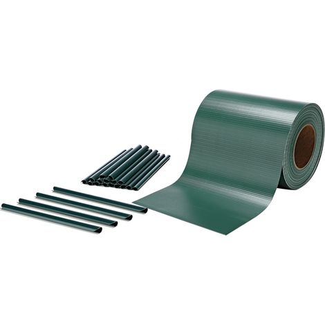 PVC Sichtschutzstreifen Zaunfolie Grün Sichtschutz Doppelstabmatten 35m Rolle (1/5)