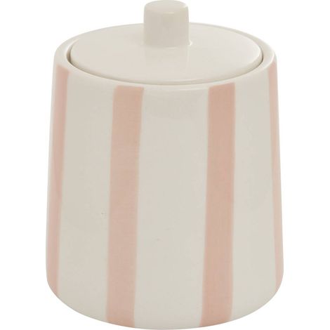 Vaso in cotone strio 10,2 x 12,8 cm rosa - 5five (1/2)