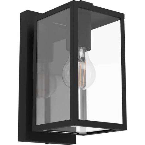 Lumière murale Budronone Noir L: 12cm B: 16.5cm H: 27cm Dimmable IP44