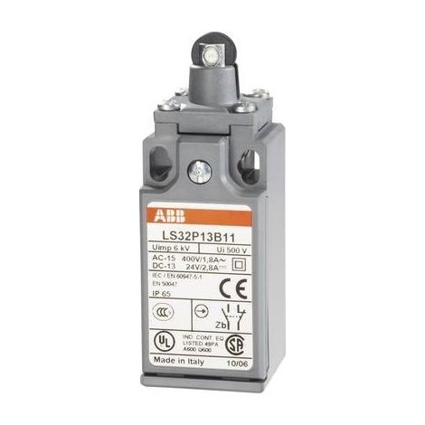 ABB 1SBV010313R1211 LS32P13B11 Fine corsa 400 V/AC 1.8 A Stantuffo Momentaneo IP65 1 pz. (1/2)
