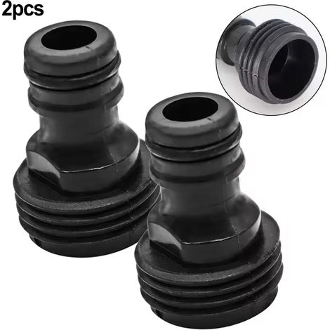 (2 pièces - 1/2'') Raccords filetés, joint fileté, hydraulique, jardin, raccord rapide en plastique, tuyau d'eau, adaptateur pour robinet 1/2 pouce 3/4 pouce (1/5)