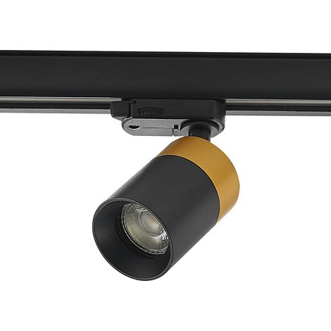 Projecteur pour rail électrique à intensité variable 'Nikora' en aluminium pour couloir
