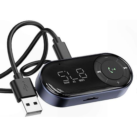 Récepteur Bluetooth Voiture Kit Mains Libres Audio Adaptateur AUX sans Fil pour Chaîne Hi-Fi Casque Écouteurs Appel (1/5)