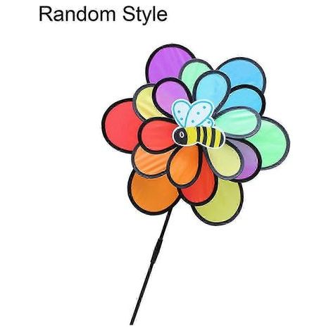 Pin-wheel Funny Colorful Three Layers Bee Beetle Windmill Wind Spinner Pinwheels for Decoration ws (1/5)