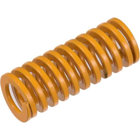 Jeffergarden Ressorts de moule jaunes, ressort de compression à lit chauffant, 10 mm de diamètre extérieur, 25 mm de longueur, compatible avec l'imprimante 3D Creality CR-7 CR-8 CR-10 S4 S5, 10 pièces