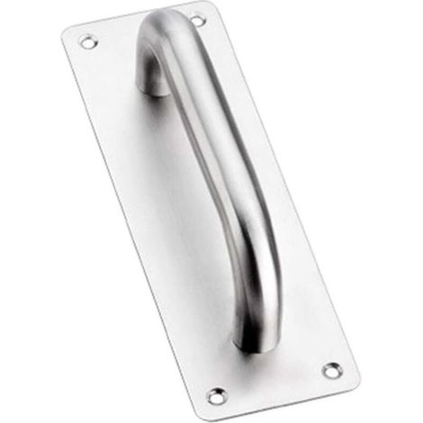 Door Handle, Sliding Heavy Duty Stainless Steel with Back Plate for Home, Bathroom and Wooden Door H (1/4)
