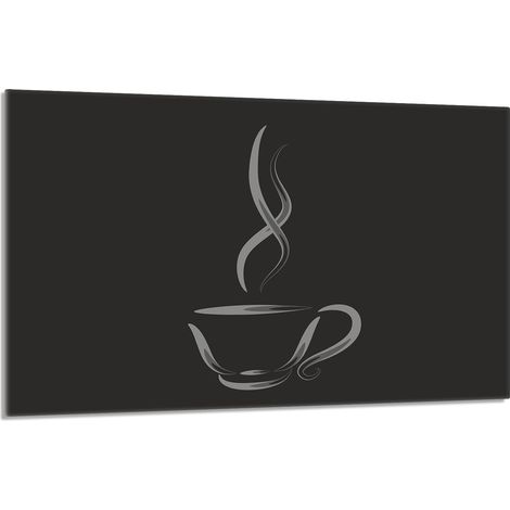 Protezione per piano cottura in vetro 80x52 Caffè (1/5)