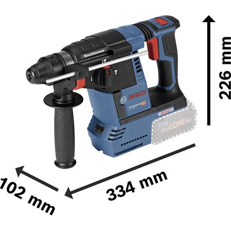 Perforateur sans-fil BOSCH GBH 18V-26 SDS-Plus - machine seule + L-Boxx - 0611909001 — vue 3