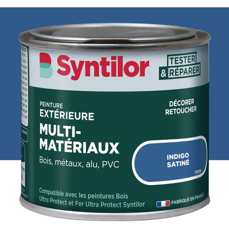 Vernice per esterni per legno, alluminio e PVC. SYNTILOR indaco satinato 125 ml SYNTILOR (1/5)