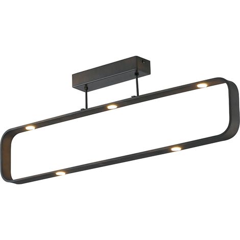 "Plafoniera LED MOKA marrone dimmerabile con 7 LED da 5W luce naturale" (1/2)