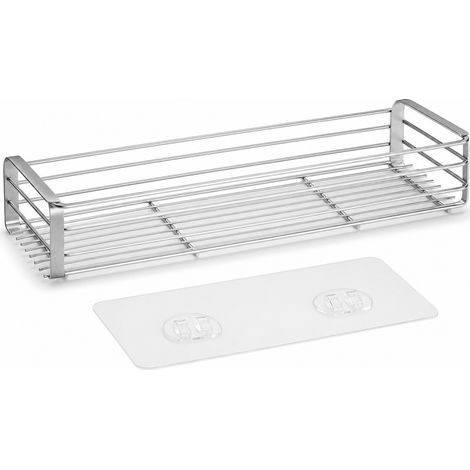 Étagère Murale Inox 304 sans Perçage Salle de Bain 35 cm (1/5)