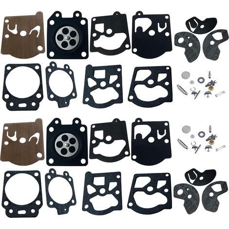 2 Packs Carbu Kit de Réparation, Membrane et Joints Pour Carburateur Walbro K10-WAT WA & WT Séries Stihl 028 FS40 FS44 FS85 Dolmar 103 105 108 111 Husqvarna Poulan McCulloch Partner Echo etc. (1/5)