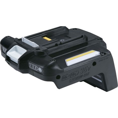 Makita – Convertisseur de batterie 1972141 – 2 batteries 18V pour 36V – Indicateurs de charge – Compatible avec machines 36V (1/2)
