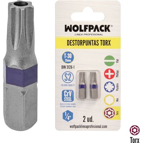 Torx T30-Schraubendreher (2 Stück) Chrom-Vanadium-S2-Stahl (1/5)