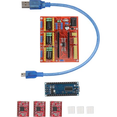 Carte de commande de moteur pas à pas pour V4 avec pilote A4988 pour machine de gravure laser à micro-entraînement (1/5)