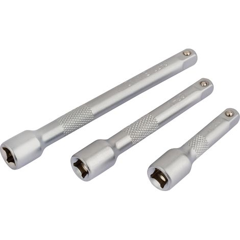 Draper 1/4" Square Drive Extension Bar Set (3-Piece, Knurled Ring Spring-Loaded) - Model 16424 (1/5)