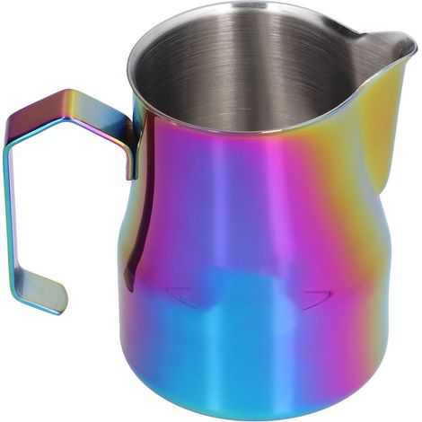 Tasse à lait inoxydable 500ml colorée pour mousseur à lait, idéale pour cuisine et bar