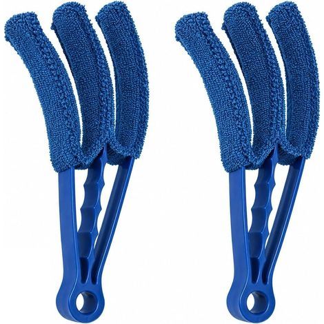 2 PCS Brosse de Nettoyage pour Stores et Plumeau pour Stores Microfibre, Plumeau Microfibre pour Lamelles, Radiateurs, Volets, Fenêtres et Surfaces Délicates (1/5)