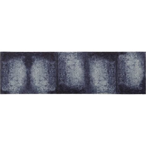 vidaXL Tappeto da Cucina Tenda blu 150 x 45 cm 100% Poliammide (1/3)