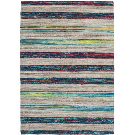 Tapis fait main duarte 210 natural bleu - 80 x 150 cm (1/4)