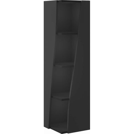 Maison Exclusive - Meuble d'angle Noir 27,5x27x102cm Bois d'ingénierie (1/5)