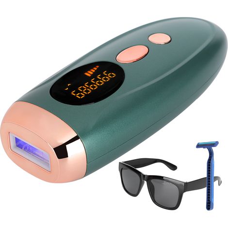 Appareil d'épilation à lumière pulsée portable, indolore, pour femmes, prise standard américaine 110-240 V (1/5)
