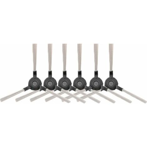 6 Pièces Brosses Latérales Robot Aspirateur Nettoyant Pièces pour Amibot Pure, Pulse et Prime,AMIBOT Prime H2O,AMIBOT Pure H2O,