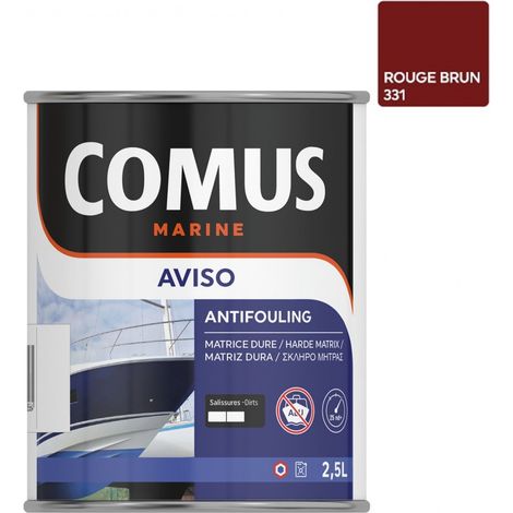 AVISO NB ROUGE 2,5  L - Peinture antifouling à matrice dure pour bateaux rapides - COMUS MARINE (1/2)