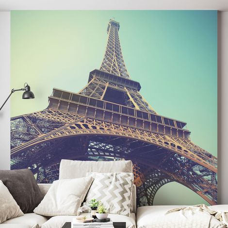 Papier peint panoramique - Paris Tour Eiffel - 130 cm x 130 cm (1/4)