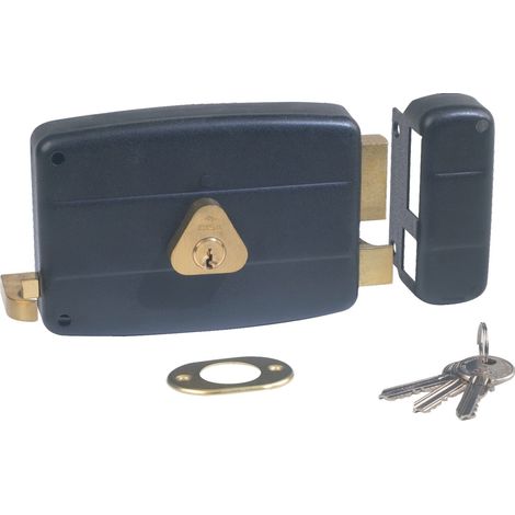 SERRURE MONOPOINT EN APPLIQUE HORIZONTALE À TIRAGE 50MM DROITE - CISA - 501210-03-1A (1/2)