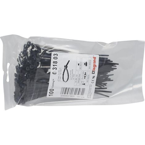 100 Colring Noir 3,5mmX140mm LEGRAND 031803