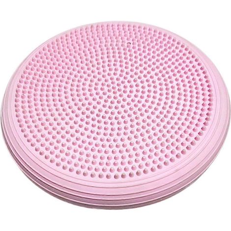 Coussin d'équilibre rose pour la rééducation et le renforcement musculaire du tronc - (1/5)