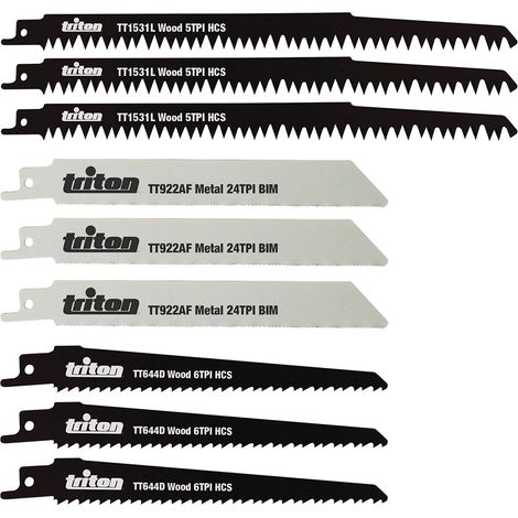 Triton Säbelsägeblätter 150mm und 240mm Satz 10-tlg.