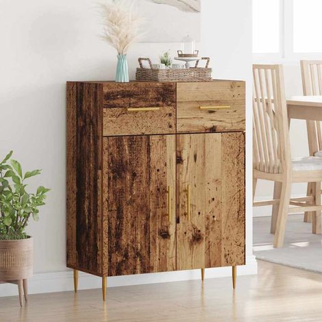 Buffet-Meuble de rangement Bois Ancien 69,5 x 34 x 90 cm Bois d'ingénierie 902204 (1/5)