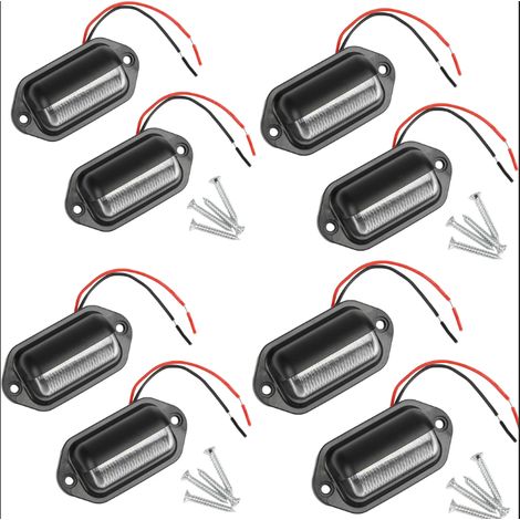 10 Stück wasserdichte LED-Kennzeichenbeleuchtung mit 6 SMD-LEDs, Rückleuchten