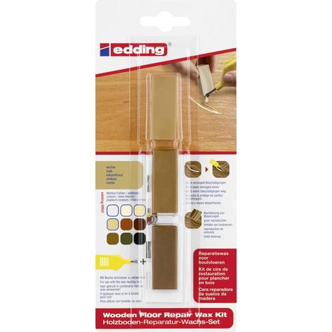 Edding Holzboden-Reparaturwachs-Set 8902 eiche Wachs