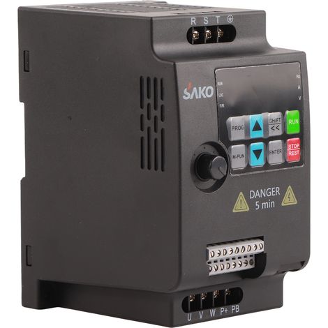 SKI780 Mini convertisseur de fréquence VFD 380 V 2,2 kW 3 phases AC onduleur pour moteurs triphasés (1/5)