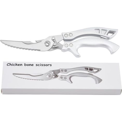 Professionelle Küchenschere aus Edelstahl – Küchen- und Geflügelschere – Ideal für Knochen, Pute, Fleisch, Fisch und Gemüse