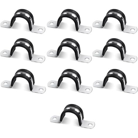 Colliers Serrage en U Acier Inoxydable Fixation Tuyau Plomberie (1/5)