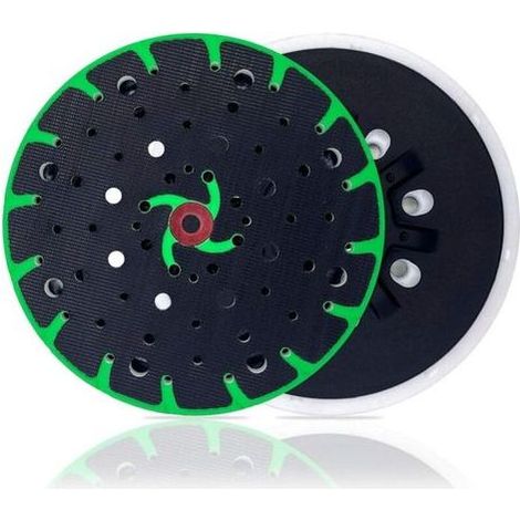 Plateau ponceuse 150 mm avec aspiration de poussière - Filetage de raccordement M8 - remplacement du festool plateau ponceuse, compatible avec le ponceuse excentrique 150mm bosch makita etc (1/4)