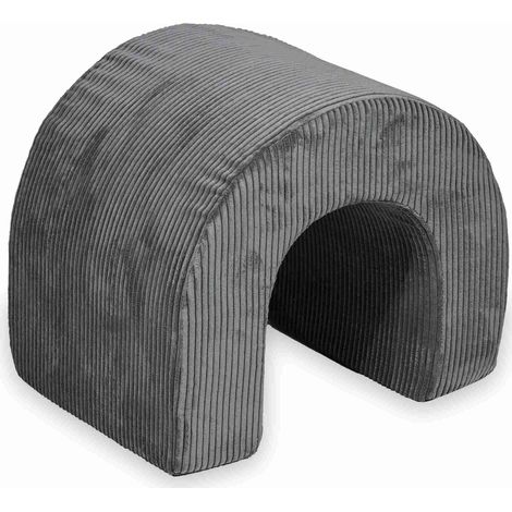 Tunnel de jeu en mousse, velours côtelé, graphite (1/5)