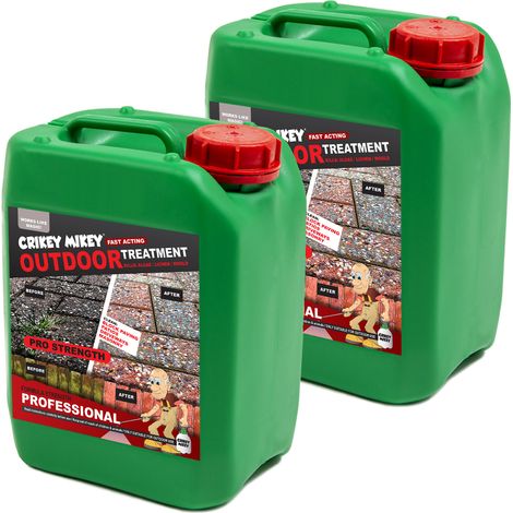ALGAE, LICHEN & MOULD Crikey Mikey Pavement Slab Path Treatment Professional 10L Top up