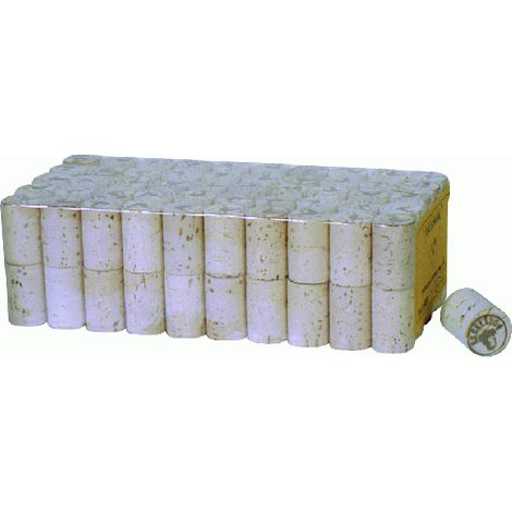 Tappi in sughero tipo extra mm 24 x 40 sterilizzati e paraffinati pronti all'uso confezione da 100 pezzi