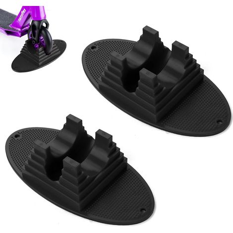 Supports Universel pour Trottinette,2pcs Cale Trottinette Trottinette Freestyle Stunt Support,Porte Trottinette,Cale Trottinette pour Stunt Scooter Roues de 95 à 120mm (1/5)