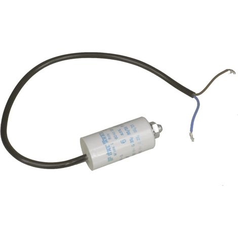 Universeel - condensateur electrol.avec fil 6 µf 450 v - -