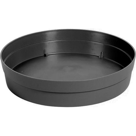 Soucoupe Ø15 cm pour pot de fleur Toscane Ø20 cm- Taupe